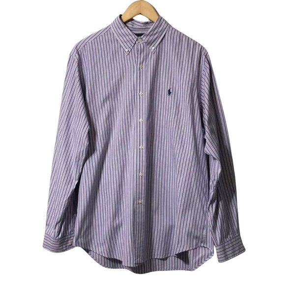 Ralph Lauren Other - Ralph Lauren Shirt Men’s 16.5 34/35 | Purple & White | Long Sleeve Classic Fit